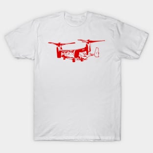 Bell Boeing V-22 Osprey - Red Design T-Shirt